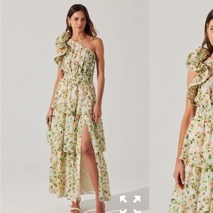 ASTR The Label Imelda One Shoulder Maxi Dress